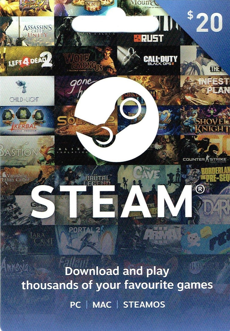Steam $20 Gift Card